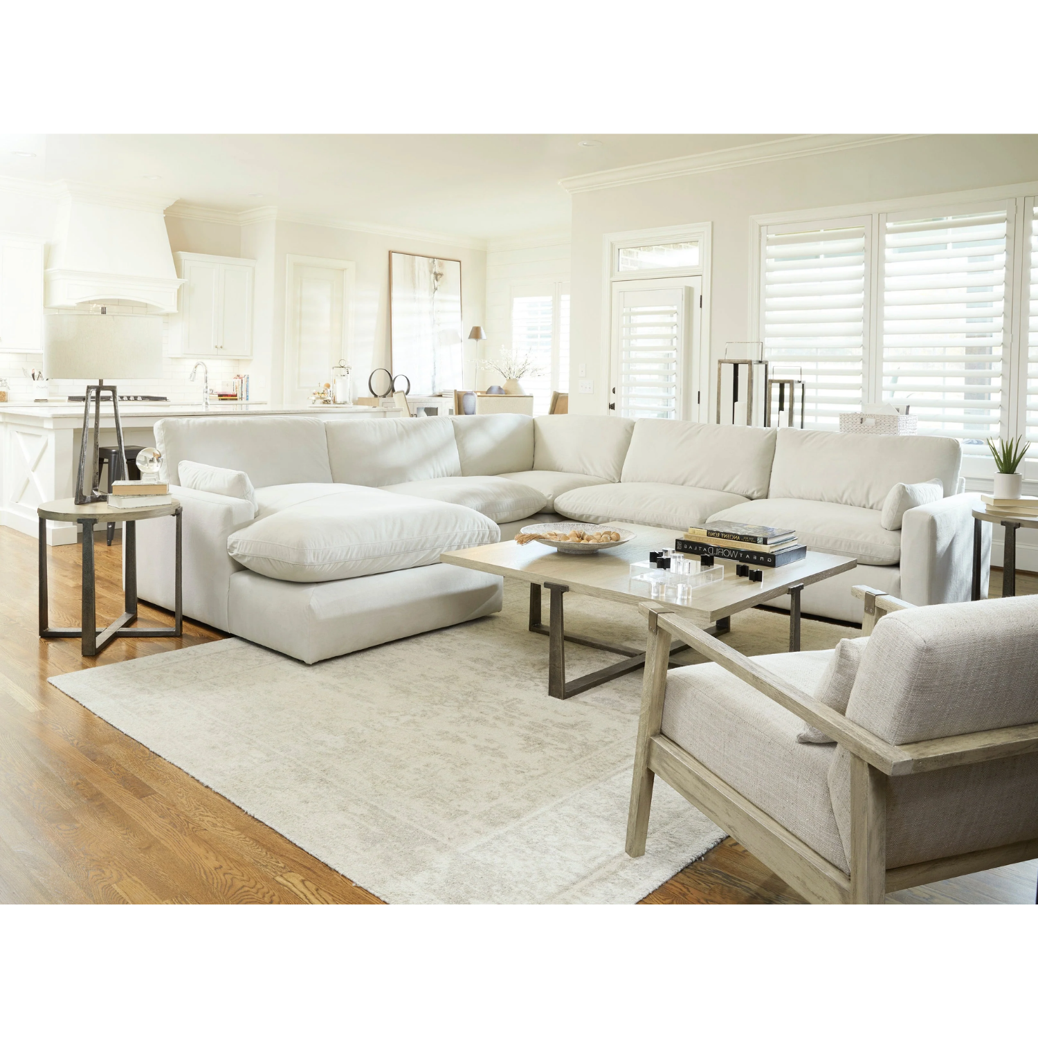 Sophie Light Gray 5-Piece Sectional