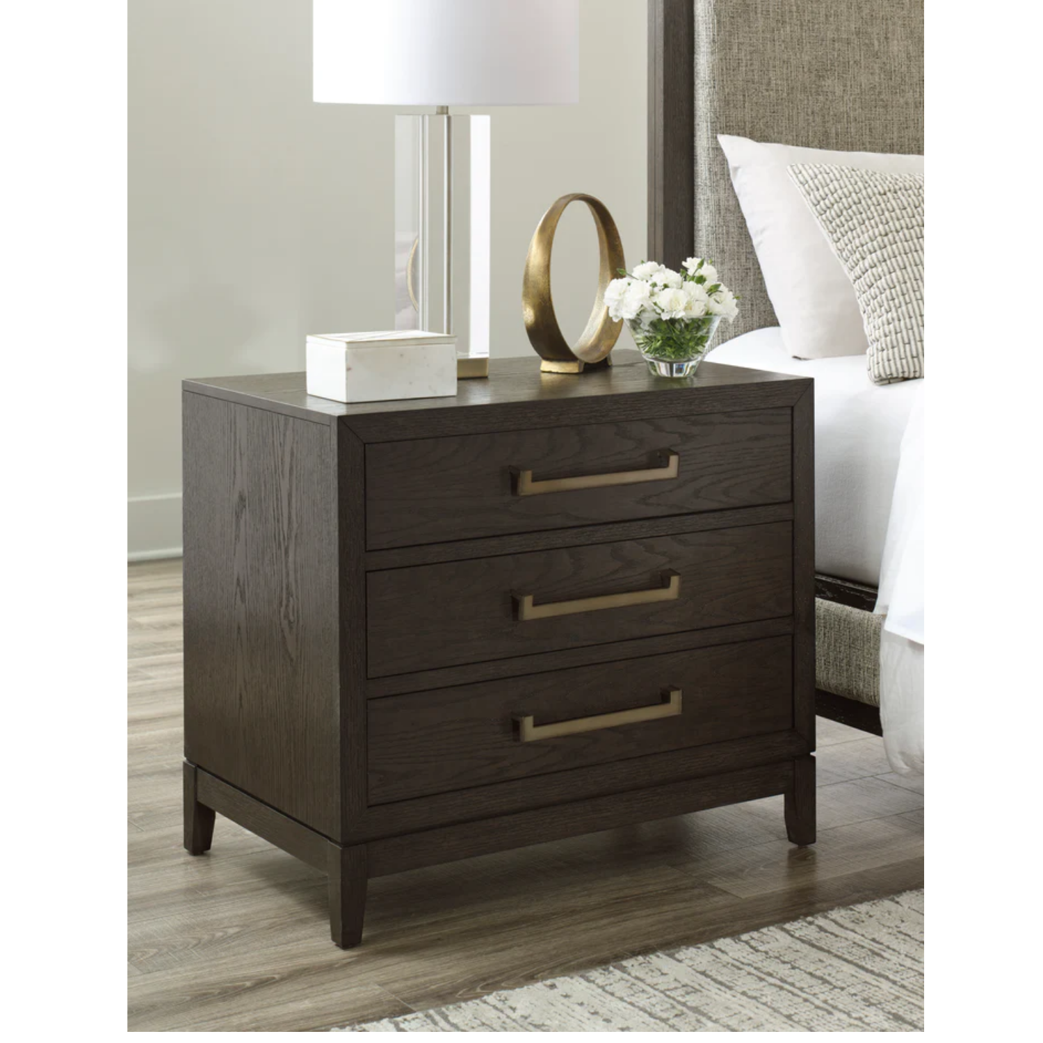 Burkhaus Brown Upholstered Panel Bedroom Set