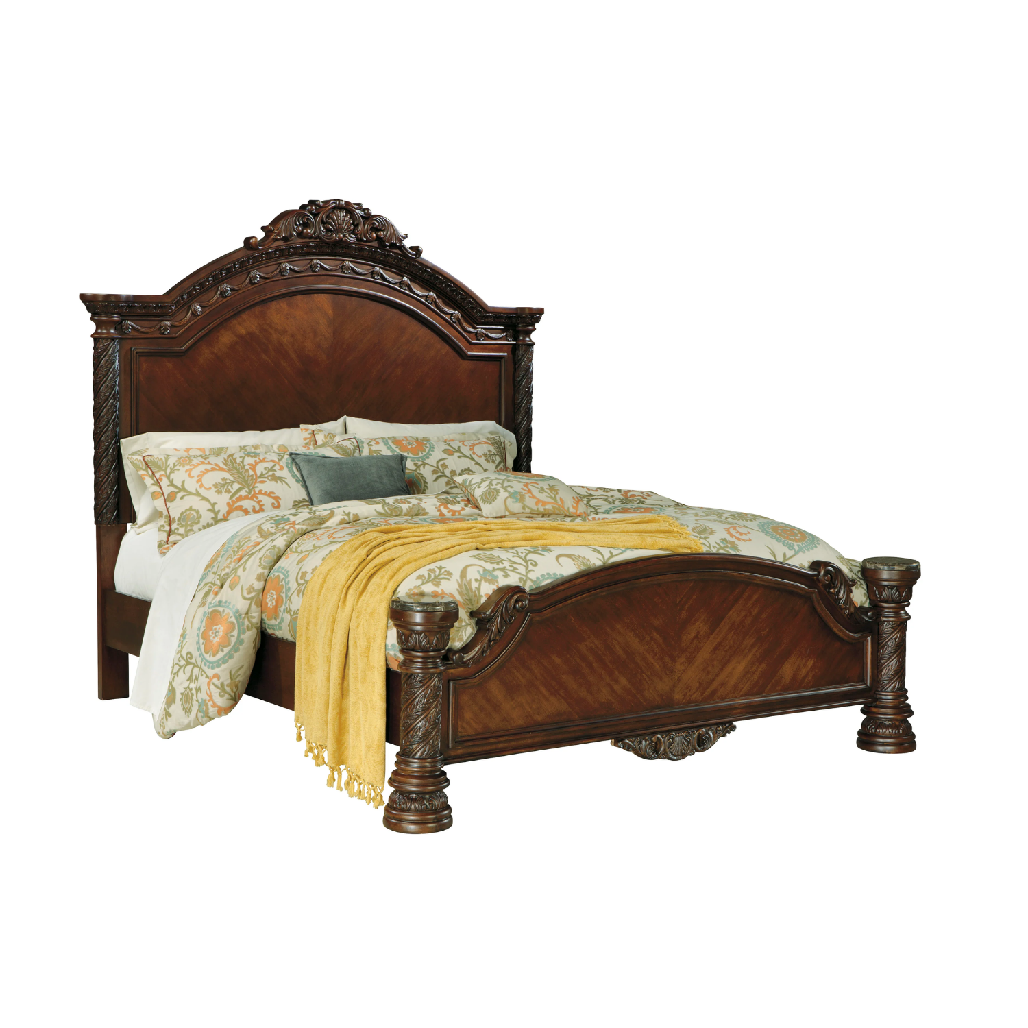 North Shore Dark Brown Panel Bedroom Set