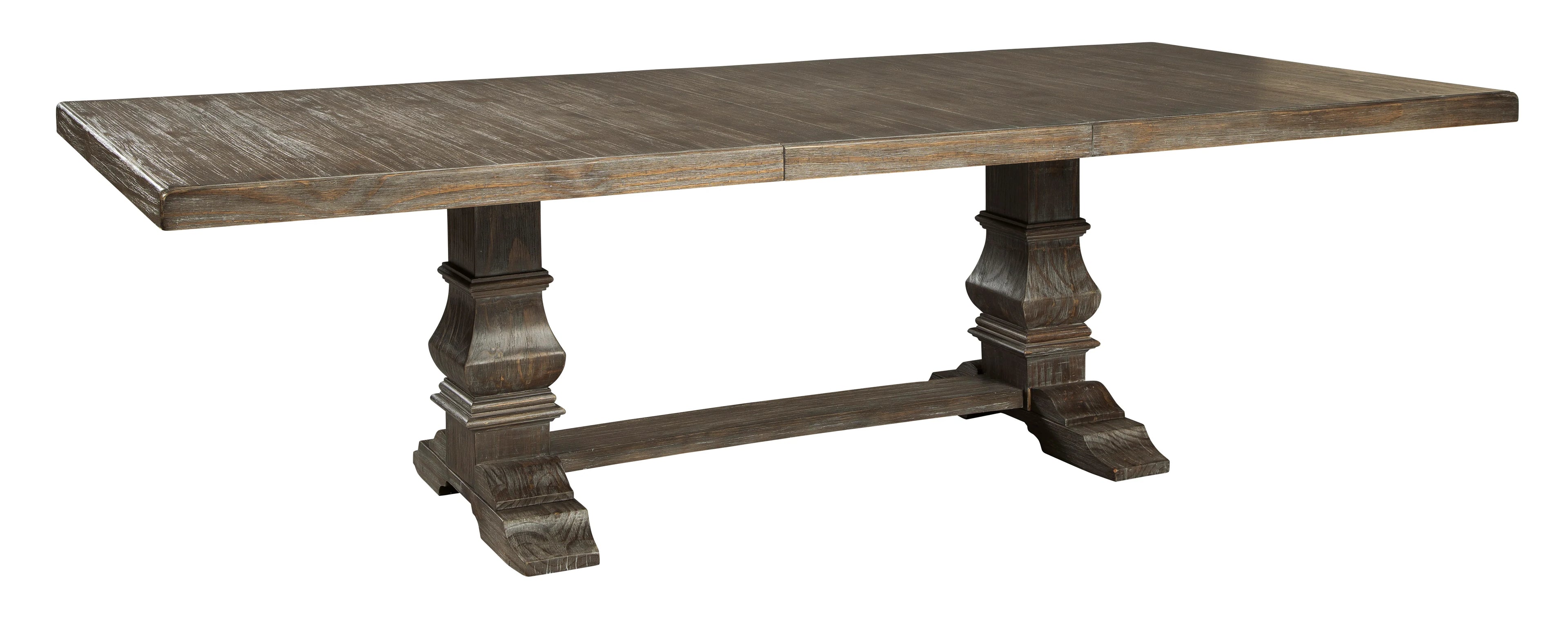 Wyndahl Rustic Brown Extendable Dining Set