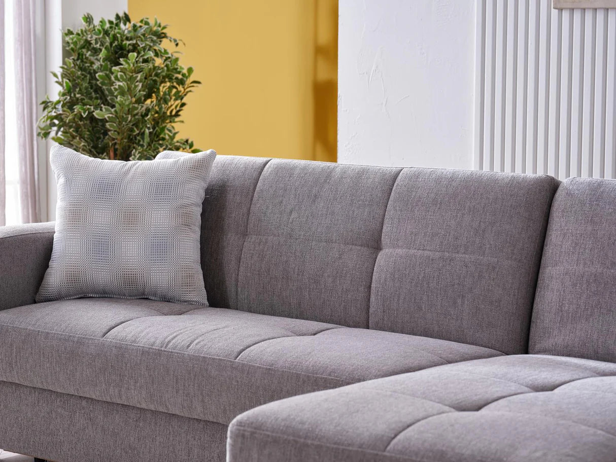 Tahoe Verderio Gray Storage Sleeper Sectional