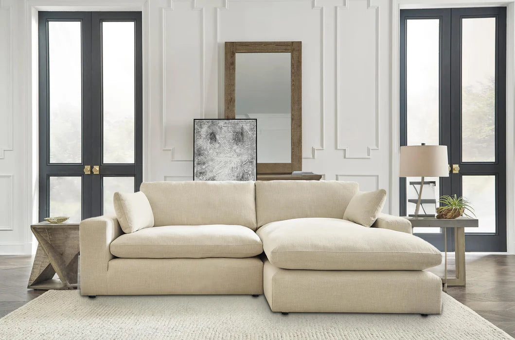 Elyza Linen 2-Pieces Sectional with Chaise