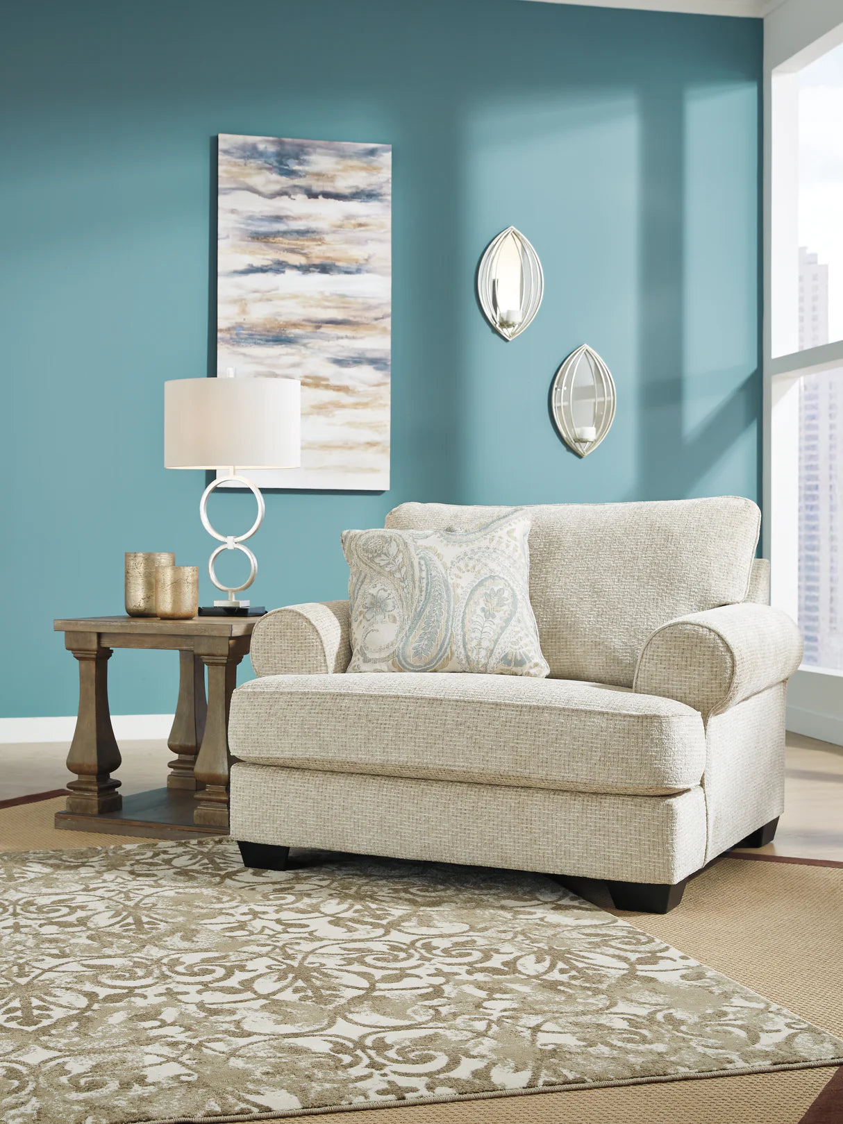 Monaghan Sandstone 4-Pieces Living Room Set