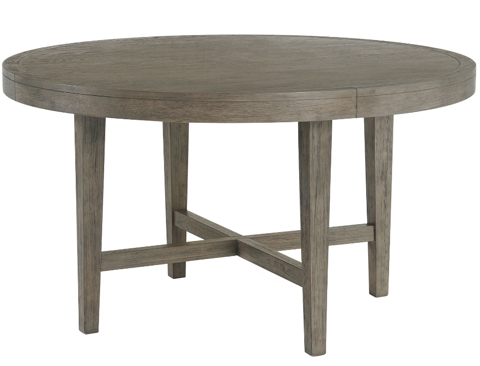 Juego de mesa de comedor redonda contemporánea Versailles en gris