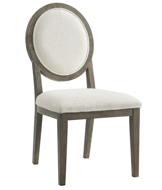 Juego de mesa de comedor redonda contemporánea Versailles en gris