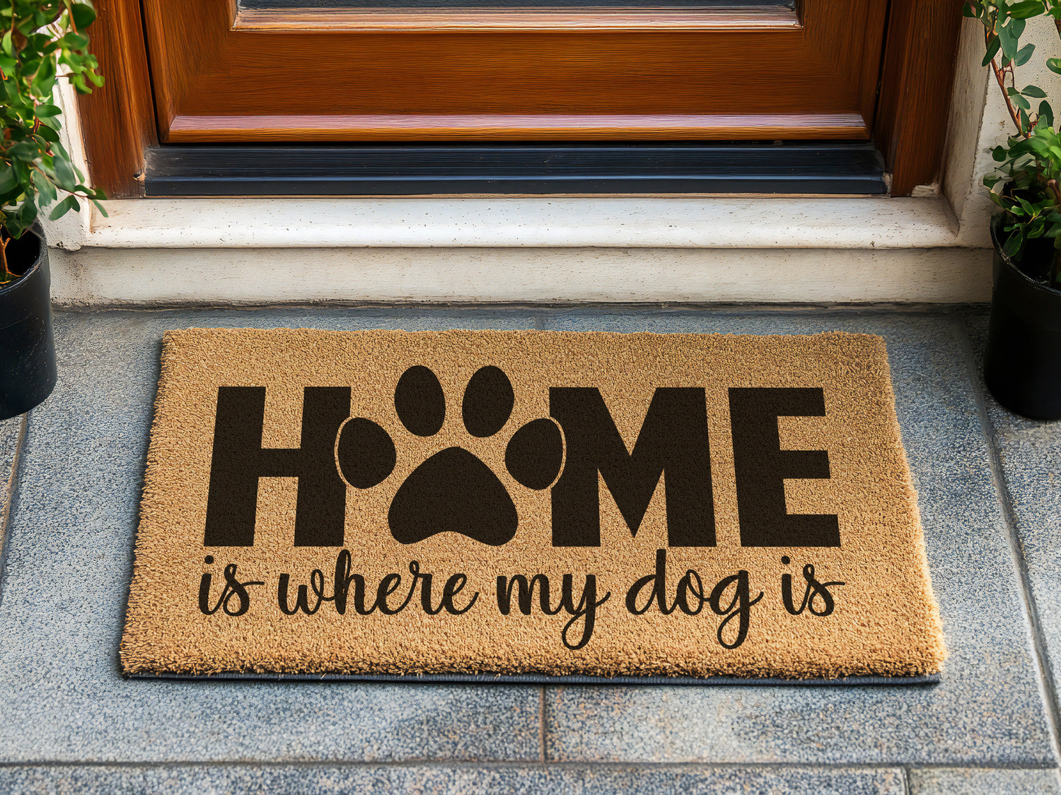 Dog Owner Family Doormat