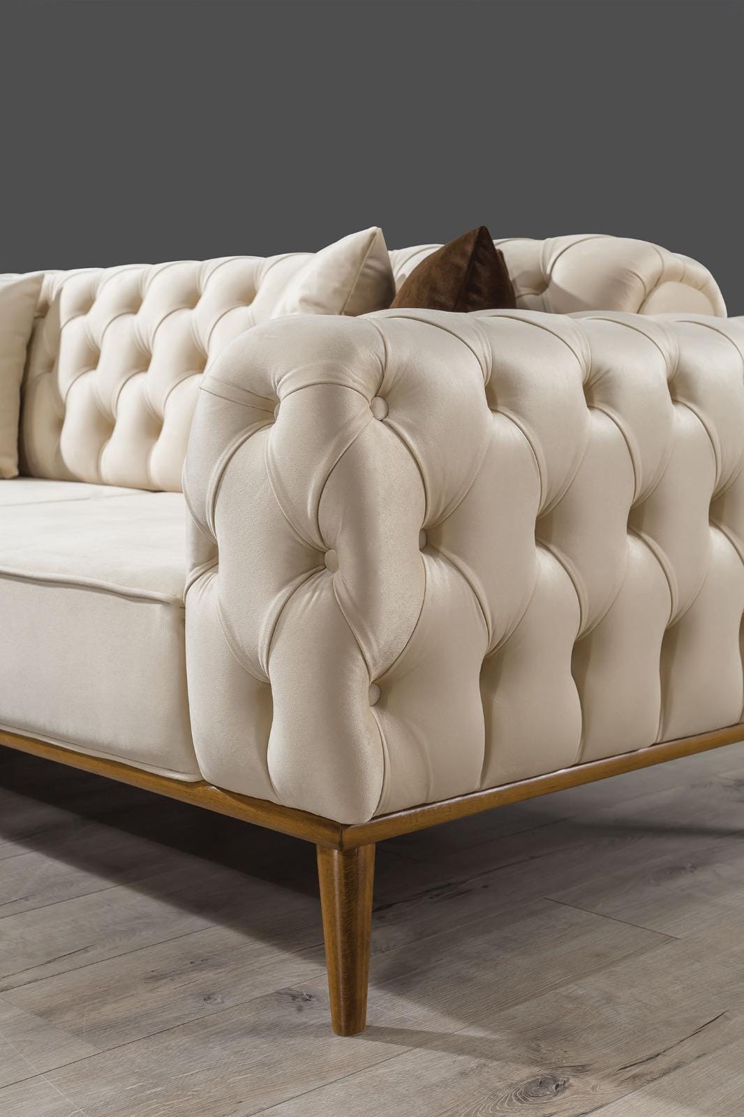 NAPOLI SOFA SET (3+3+1+1) ( CREAM )