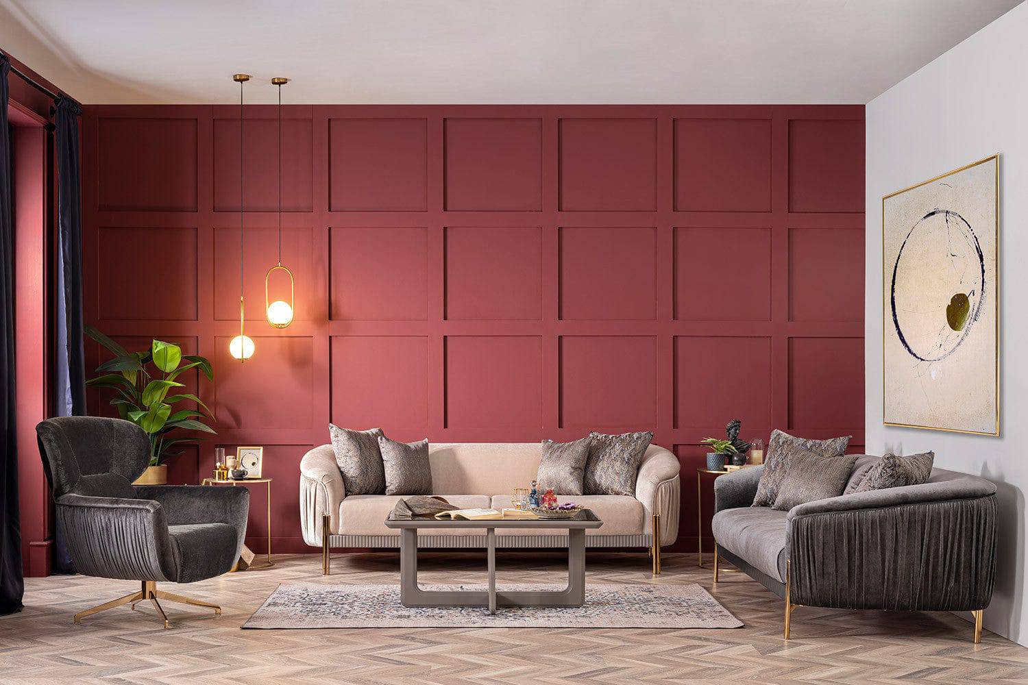 Florya Sofa Set (3+3+1+1)