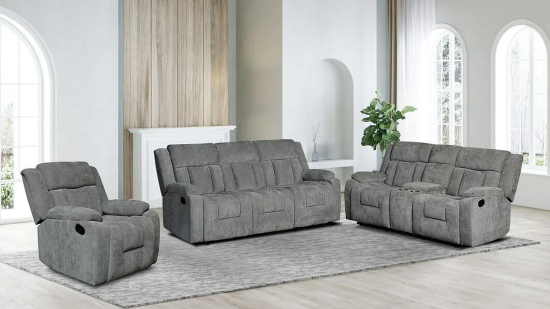 Farrah Gray 3-Pieces Reclining Living Room Set
