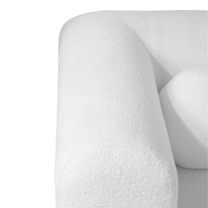 Sherpa Upholstered Wide Seat Sofa