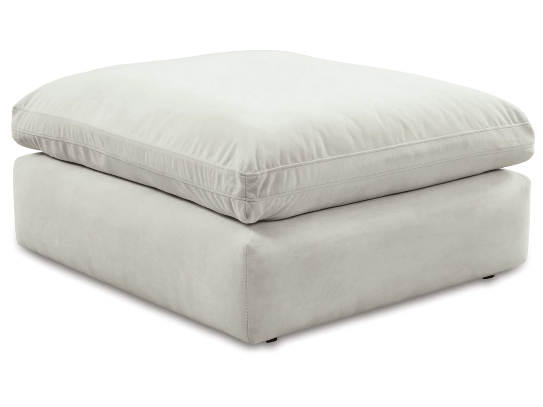 Sophie Light Gray Oversized Accent Ottoman