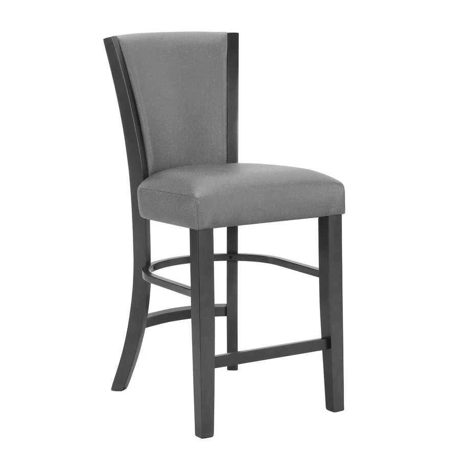 Juego de comedor de altura de mostrador Camelia Gray/Gris