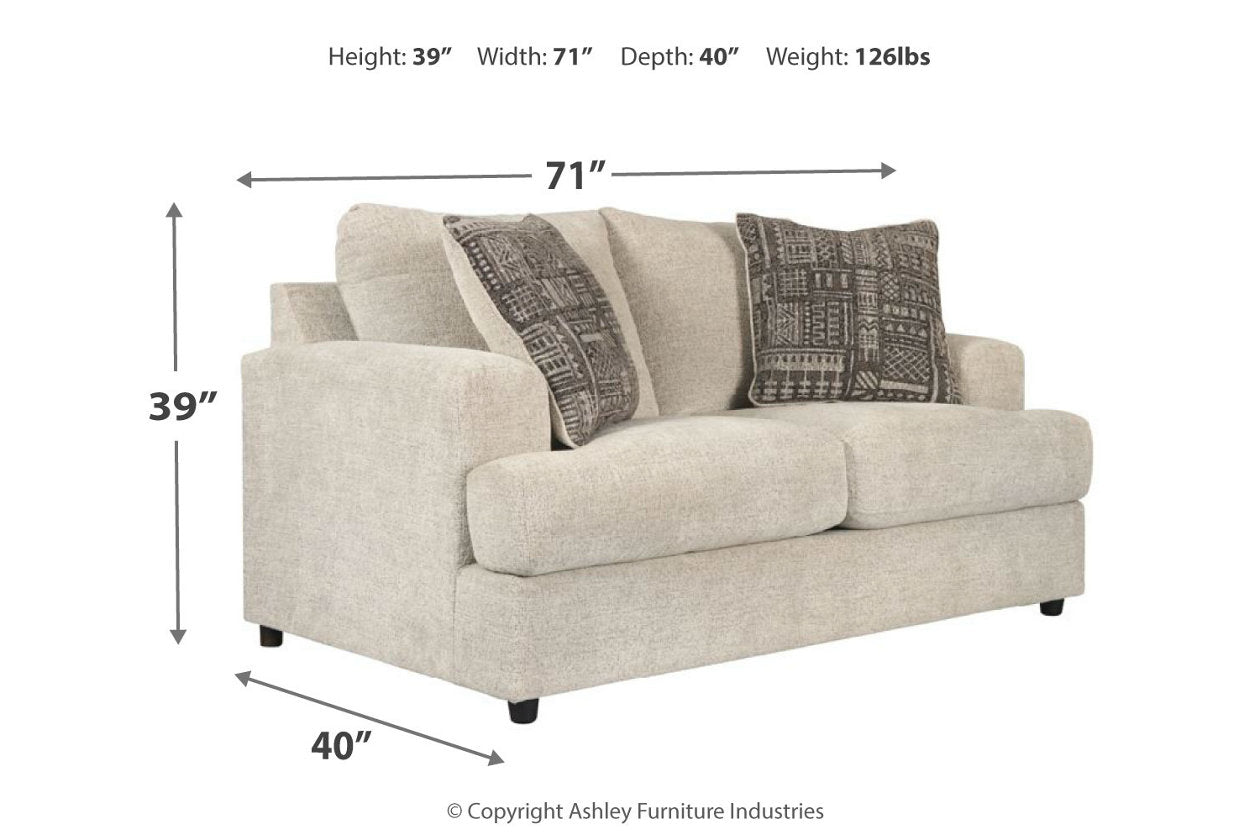 Soletren Stone Sofa and Loveseat