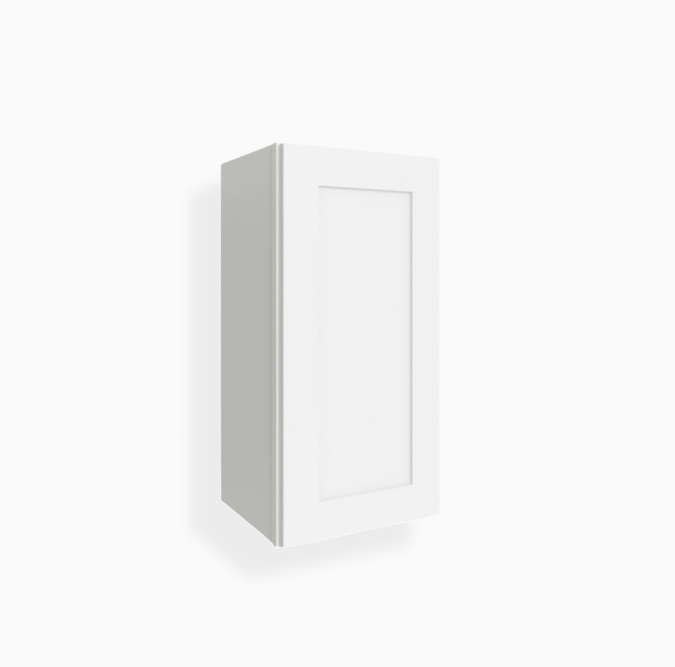 White Shaker 30″ H Single Door Wall Cabinet
