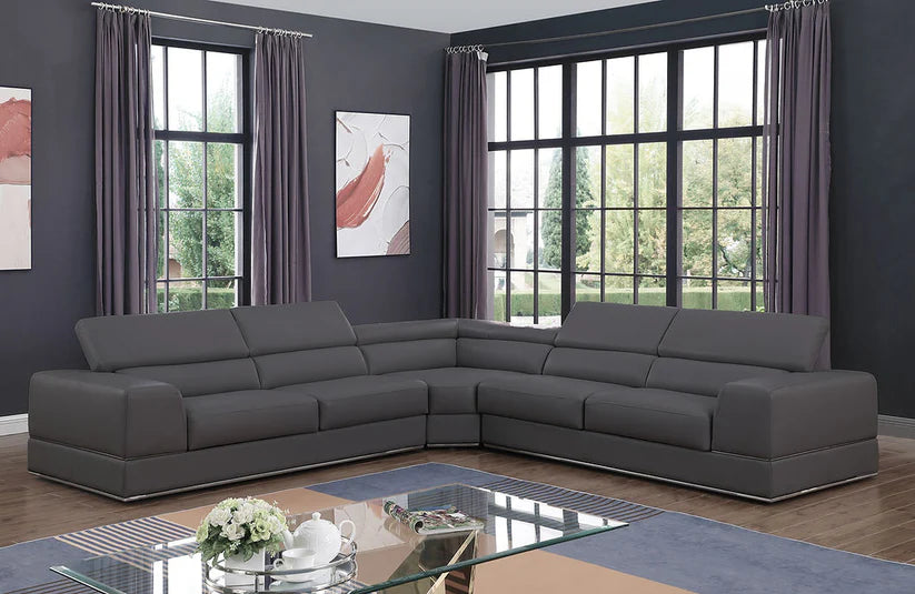 Pella Dark Gray Sectional 4PCS