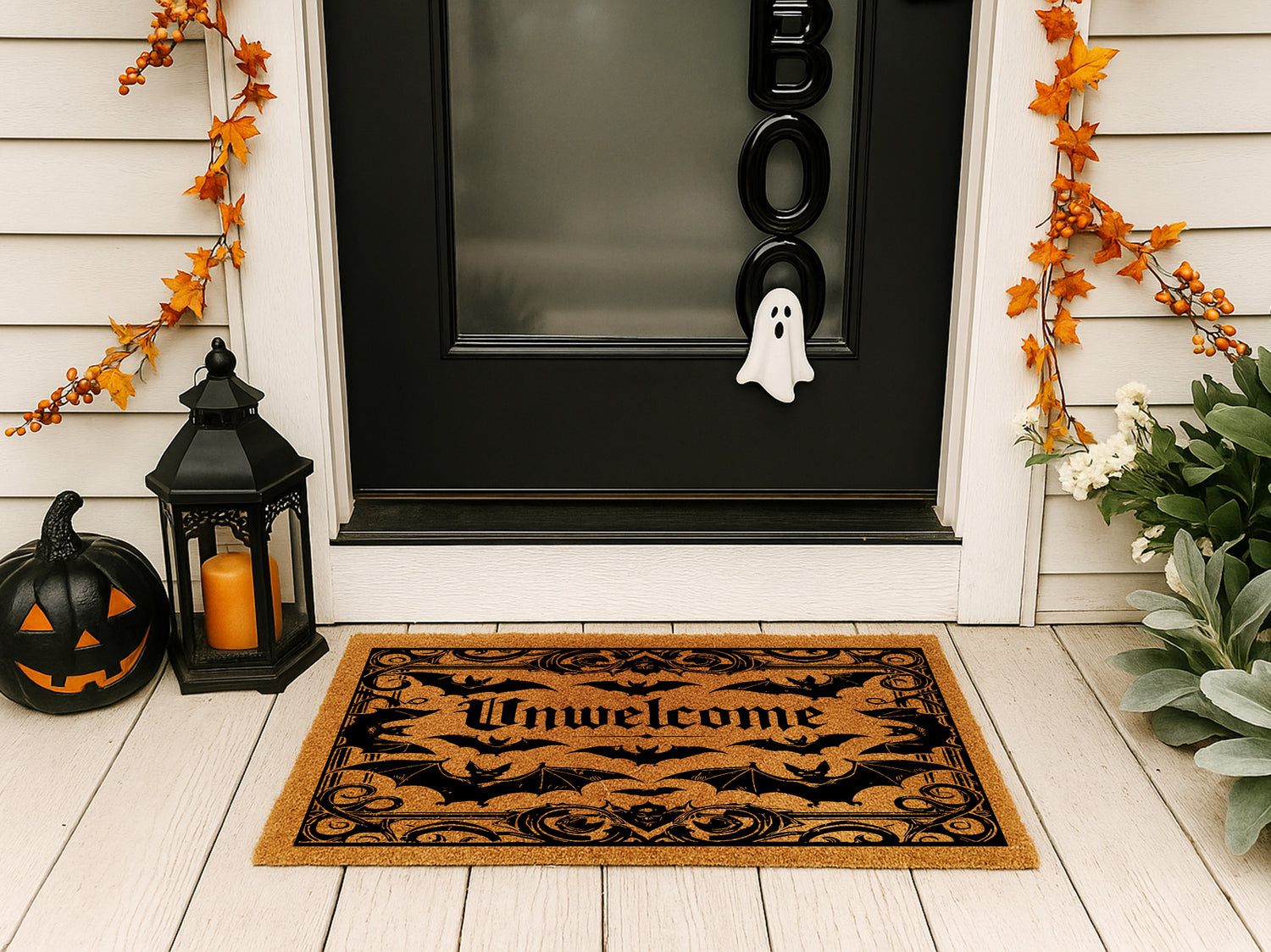 Unwelcome Halloween Doormat