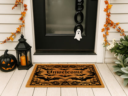Unwelcome Halloween Doormat