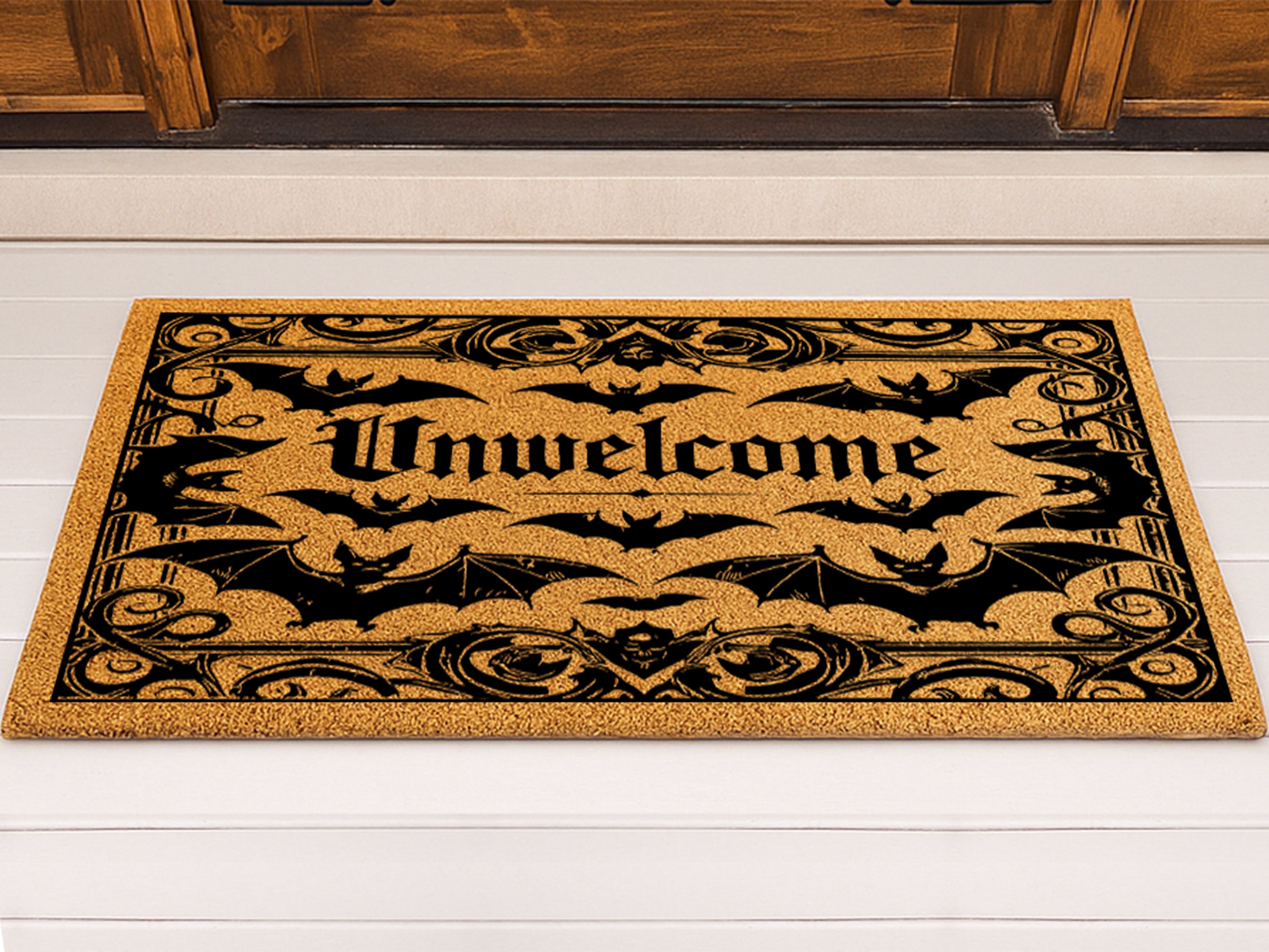 Unwelcome Halloween Doormat