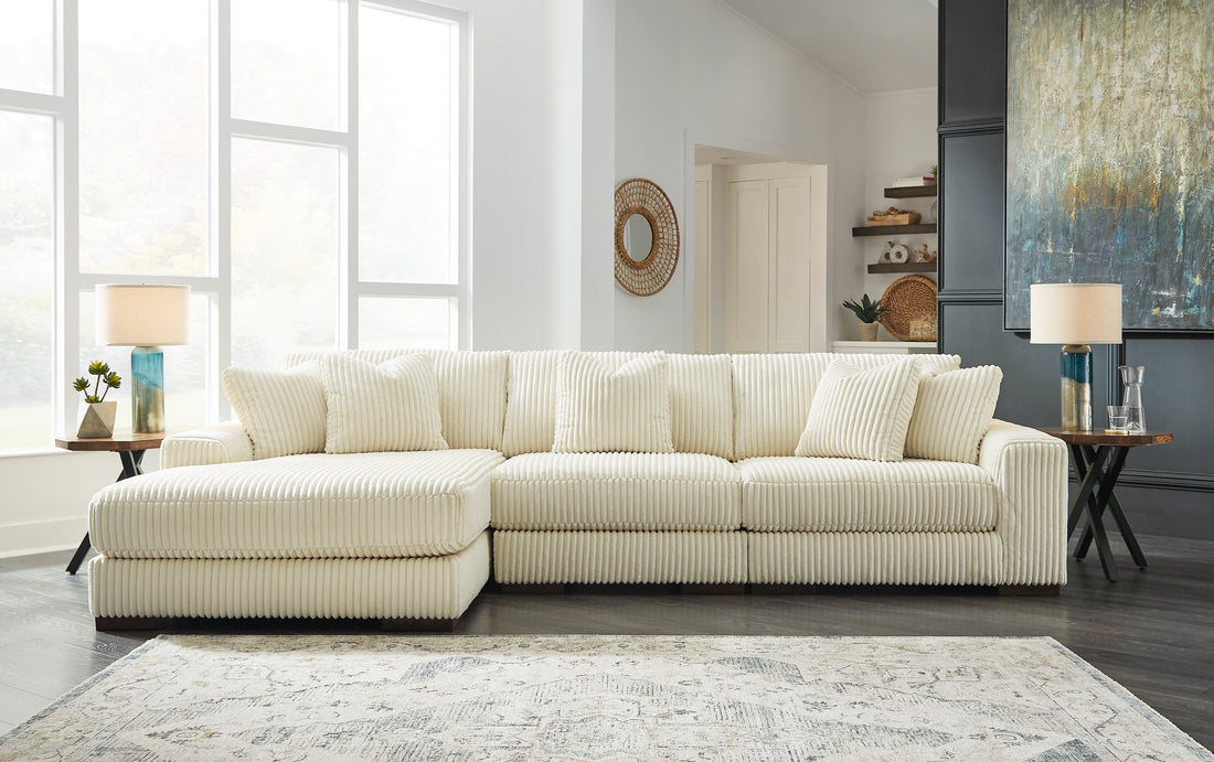 Seccional Lindyn Ivory de 3 piezas