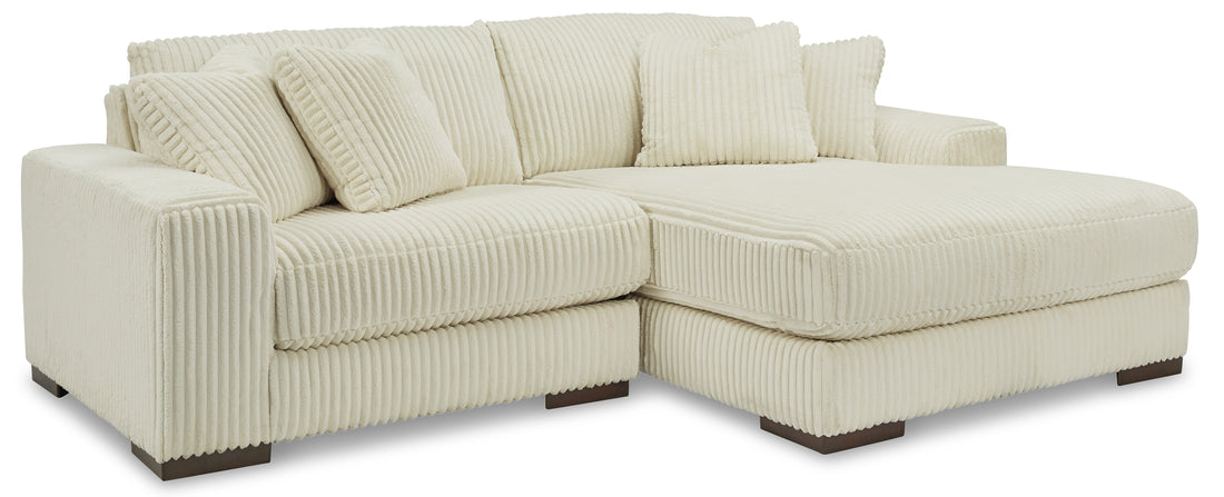 Lindyn Ivory 2-Piece Sofa Chaise