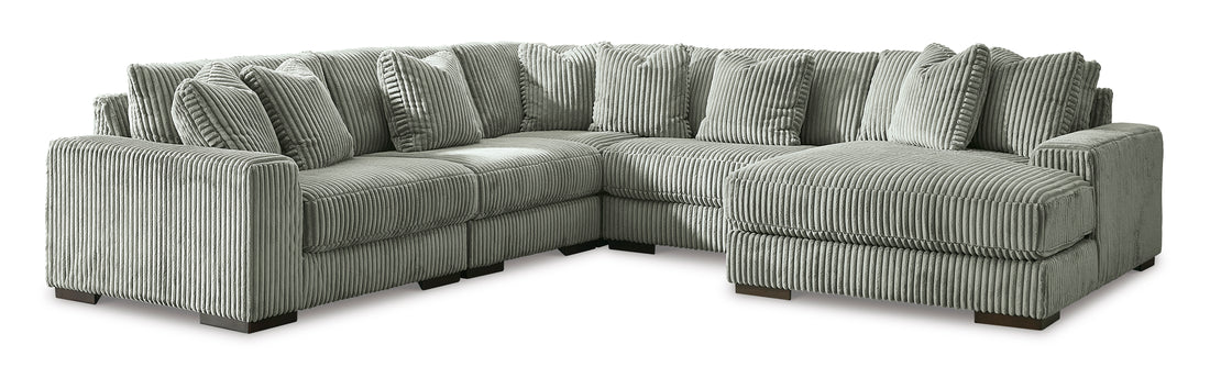 Lindyn Fog 5-Piece Sectional with Chaise