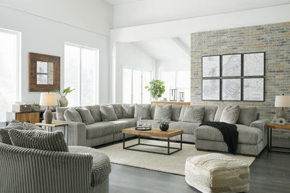 Lindyn Fog 5-Piece Sectional with Chaise