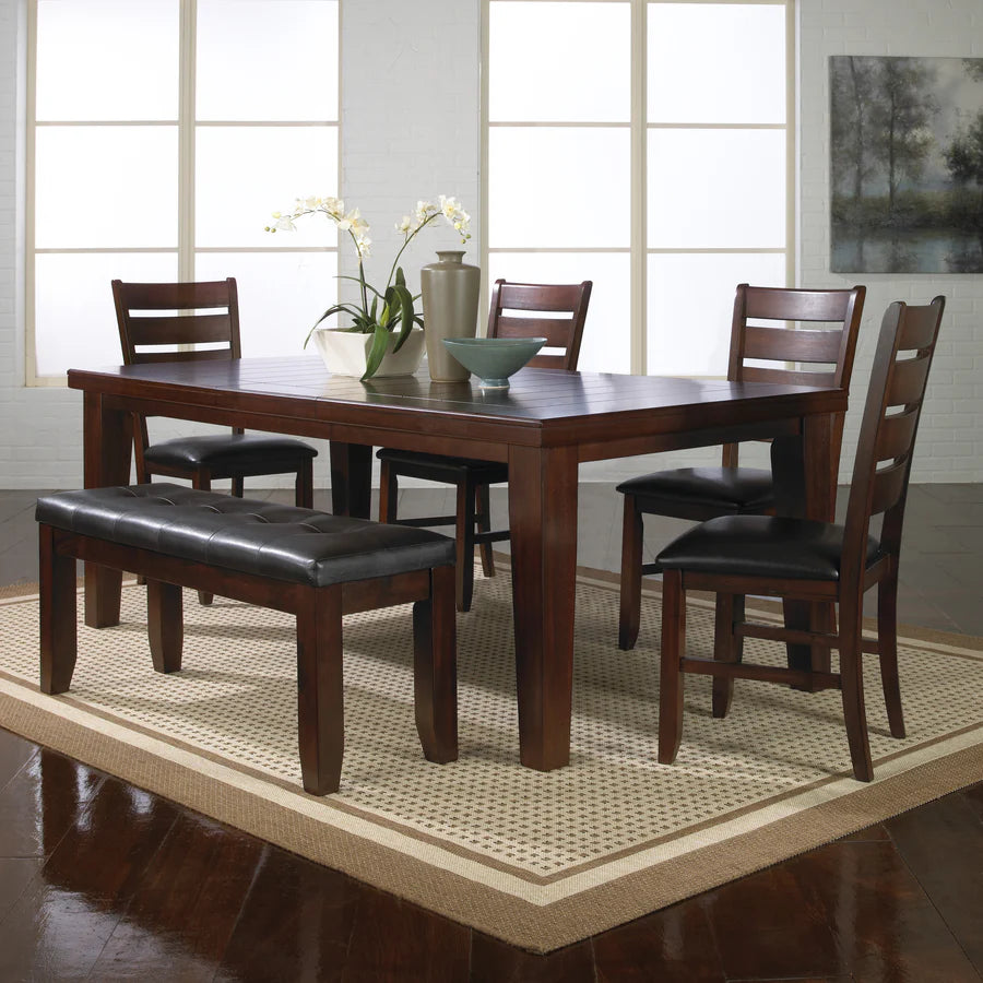 Bardstown Cherry Brown Extendable Dining Set