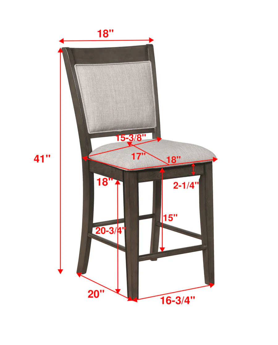 Fulton Gray Counter Height Dining Set