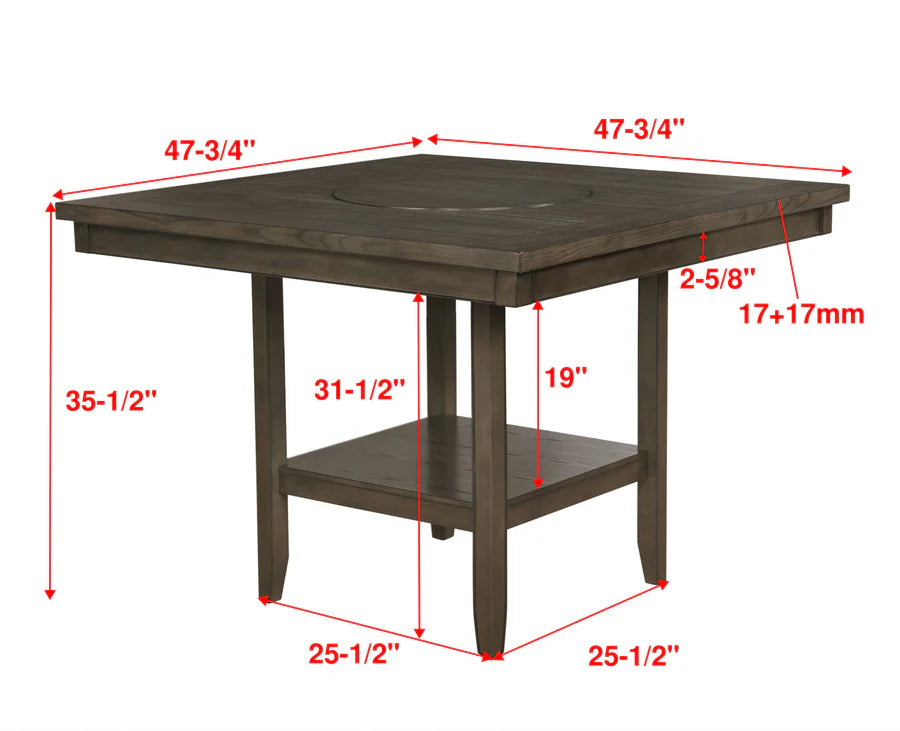 Fulton Espresso Counter Height Dining Set