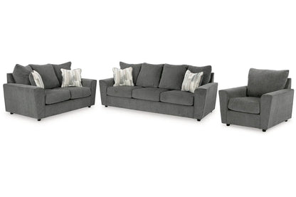 Stairatt Charcoal Living Room Set