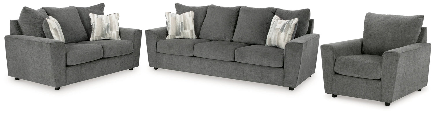 Stairatt Charcoal Living Room Set