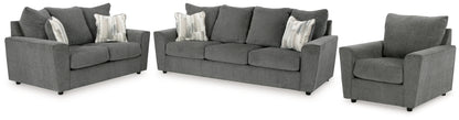 Stairatt Charcoal Living Room Set