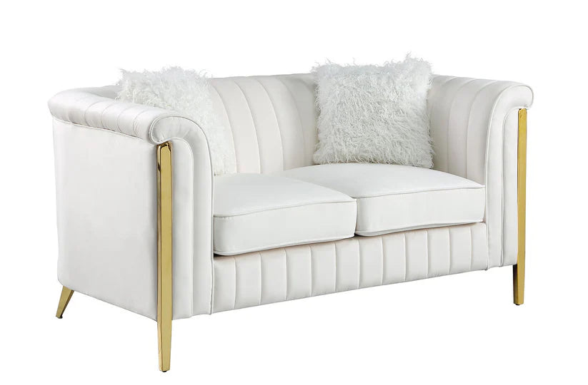 Fara Sofa and Loveseat Cream