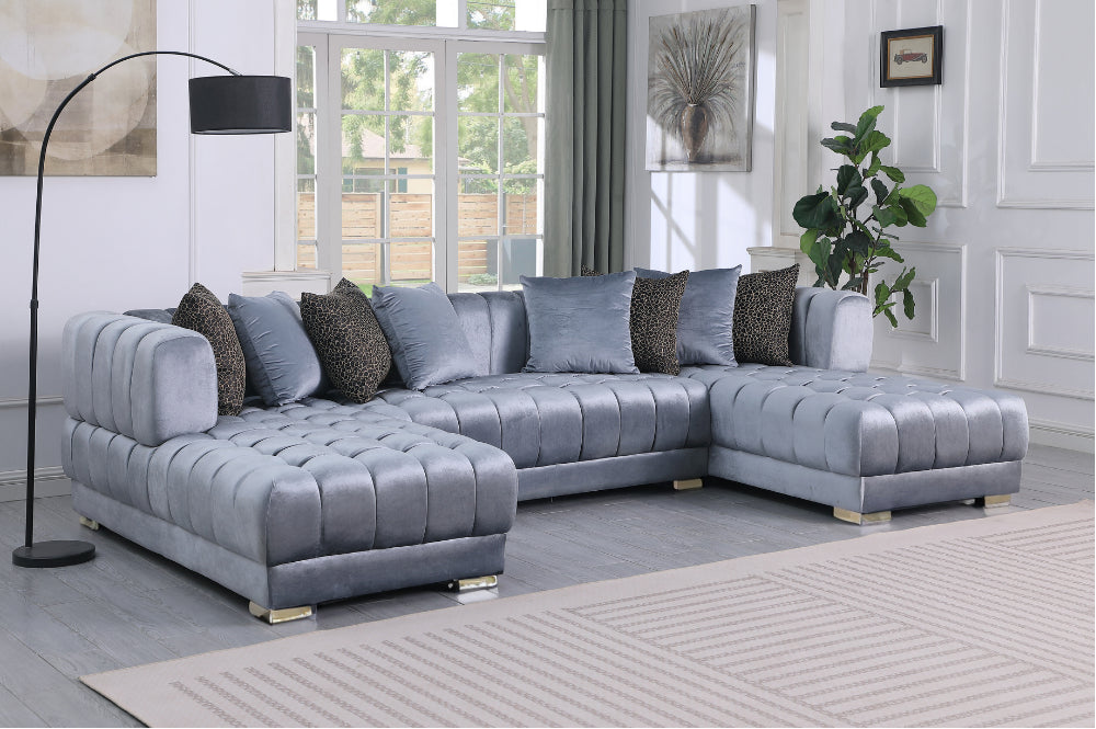 Dasha Gray Sectional Sofa