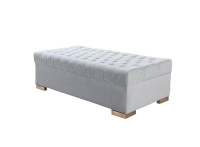 Lauren Pearl Velvet Double Chaise 136&quot; Sectional