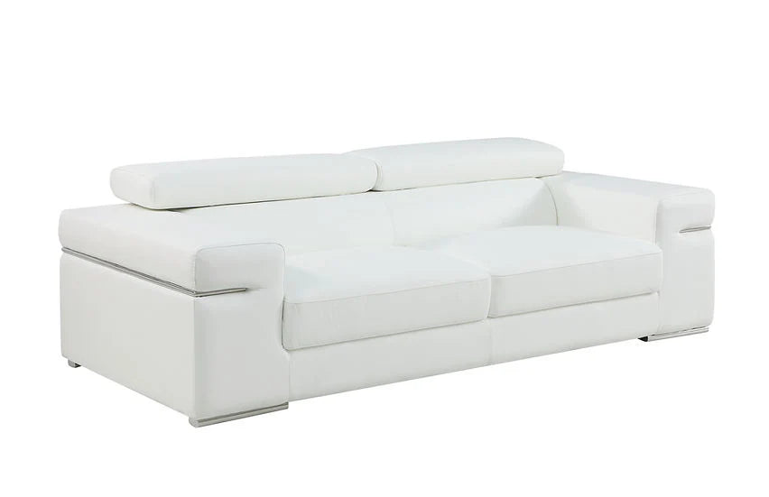 Soho White 2pc Love Seat and Sofa