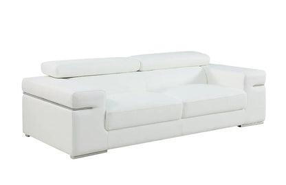 Soho White 2pc Love Seat and Sofa