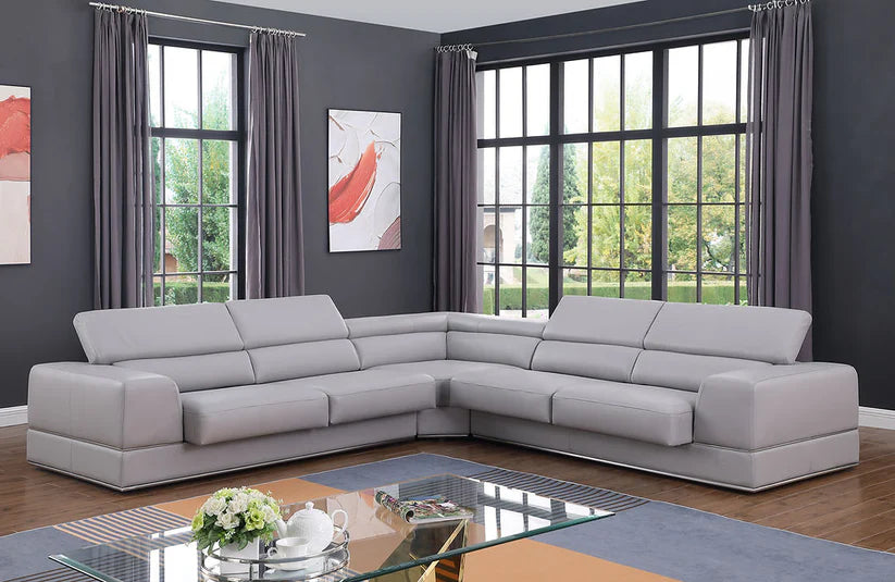 Pella Light Gray Sectional 4-Piece