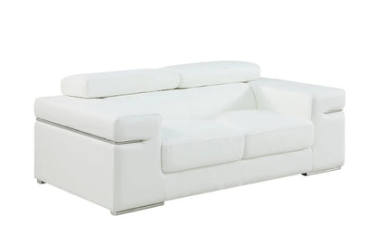 Soho White 2pc Love Seat and Sofa