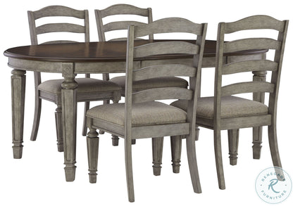Lodenbay Antique Gray Extendable Round/Oval Dining Set