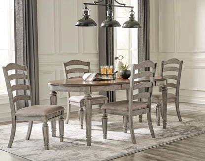 Lodenbay Antique Gray Extendable Round/Oval Dining Set