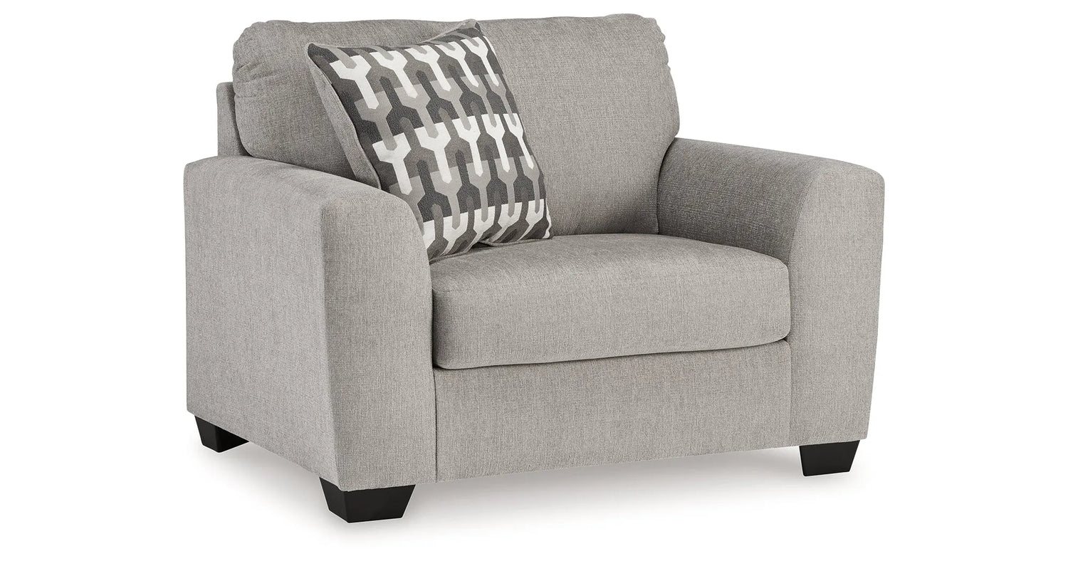 Avenal Park Flannel Chair &amp; Ottoman Set