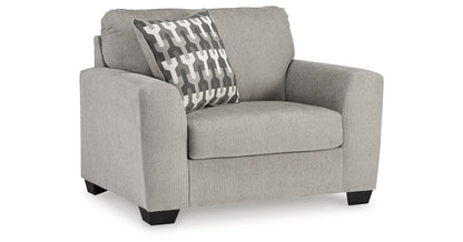 Avenal Park Flannel Chair &amp; Ottoman Set