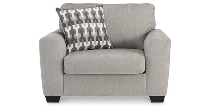 Avenal Park Flannel Chair &amp; Ottoman Set