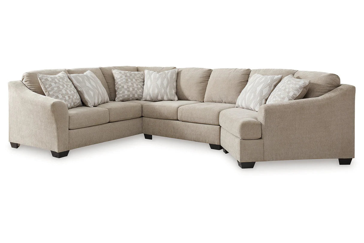 Brogan Bay Cork 3-Piece Cuddler Sectional