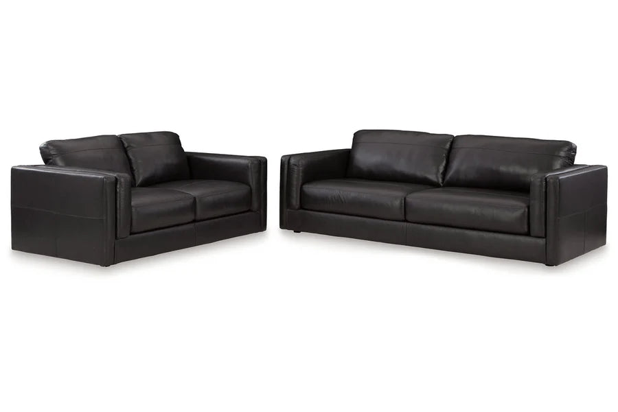 Amiata Onyx Sofa and Loveseat