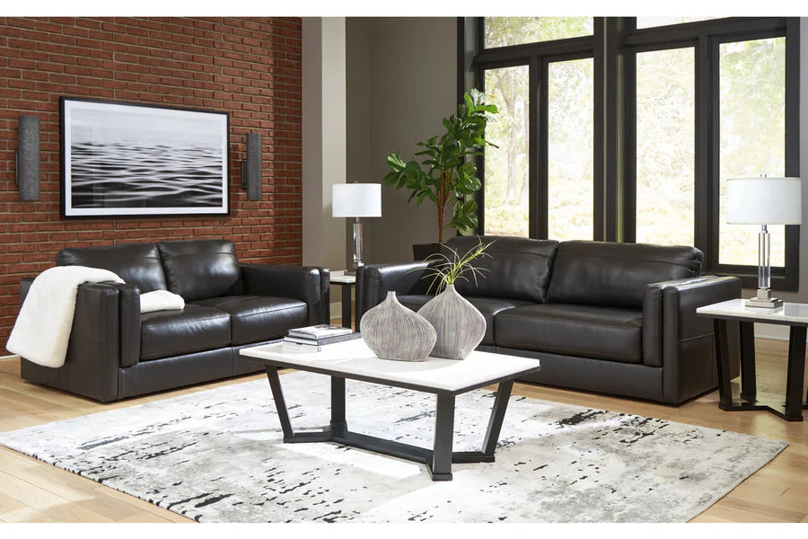 Sofá y loveseat Amiata Onyx