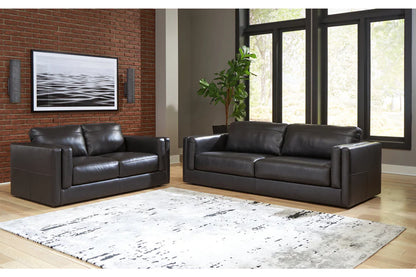 Amiata Onyx Sofa and Loveseat