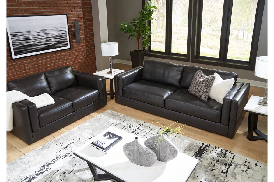 Amiata Onyx Sofa and Loveseat