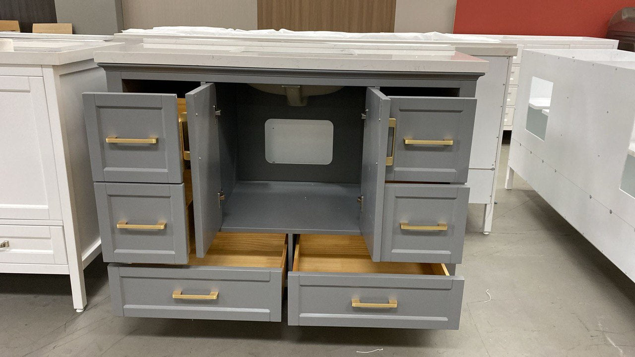 48&quot; Vanity with Carrara Artificial Marble Top